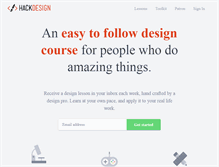 Tablet Screenshot of hackdesign.org
